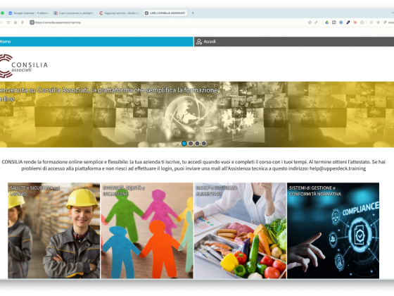 Nasce la nuova piattaforma e-learning di Consilia Associati – CORSI SICUREZZA SUL LAVORO